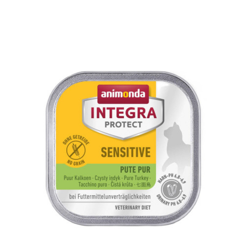Корм ветеринарний вологий Integra Protect Sensitiv Pure Turkey для котів з харчовою непереносимістю моно індичка алю трай 100г