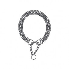 Нашийник-зашморг Trixie для собак потрійний хромований розмір L-XL 55 см/2,5 мм