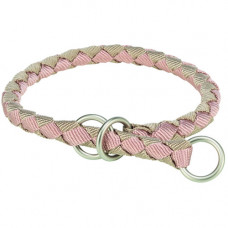 Нашийник Trixie Cavo для собак напівудавка M 39–45 см діаметр 12 мм рожево-пісочний