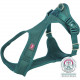 Шлея Trixie Comfort для собак м яка XXS–XS 25–35 см 15 мм синьо-зелена