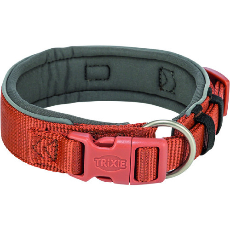 Нашийник Trixie Premium для собак екстраширокий L–XL 53–62 см 50 мм рижо-графітовий