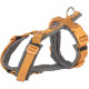 Шлея Trixie Premium для собак трекінгова XL 80–97 см 25 мм оранжево-сіра