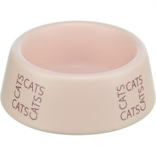 Миска Trixie для котів керамічна 0,15 л діаметр 12 см рожева