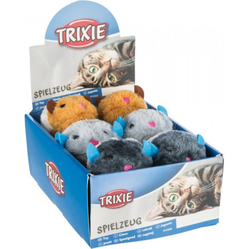 Іграшка Trixie Wriggle для котів Мишка вібруюча плюш 8 см