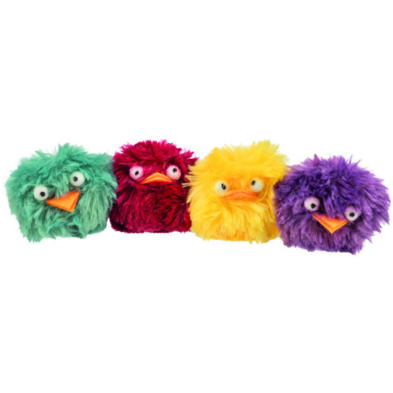 Іграшка Trixie для котів Звірята зі звуком плюш діаметр 6 см