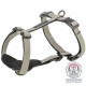Шлея Trixie CityStyle H-harness для собак бавовна M–L 52–75 см 20 мм світло-сіра