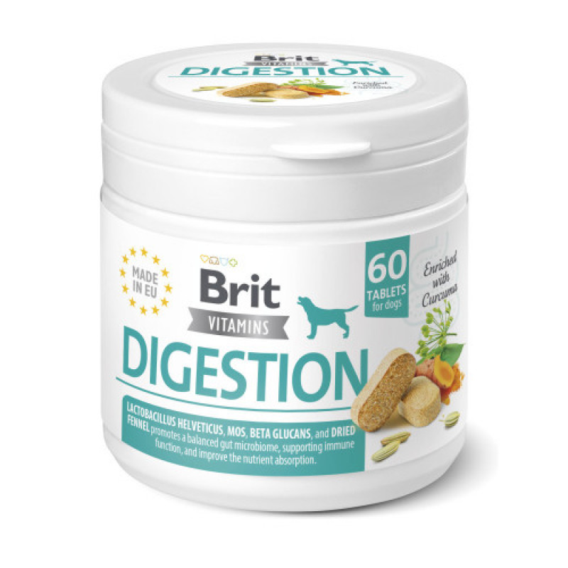 Вітаміни Brit Vitamins Digestion для собак для травлення 60 таблеток