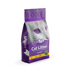 Наповнювач Catfun бентонітовий для котячих туалетів з ароматом лаванди 5 л
