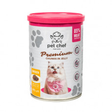 Вологий корм для котів Pet Chef з Куркою 415 г