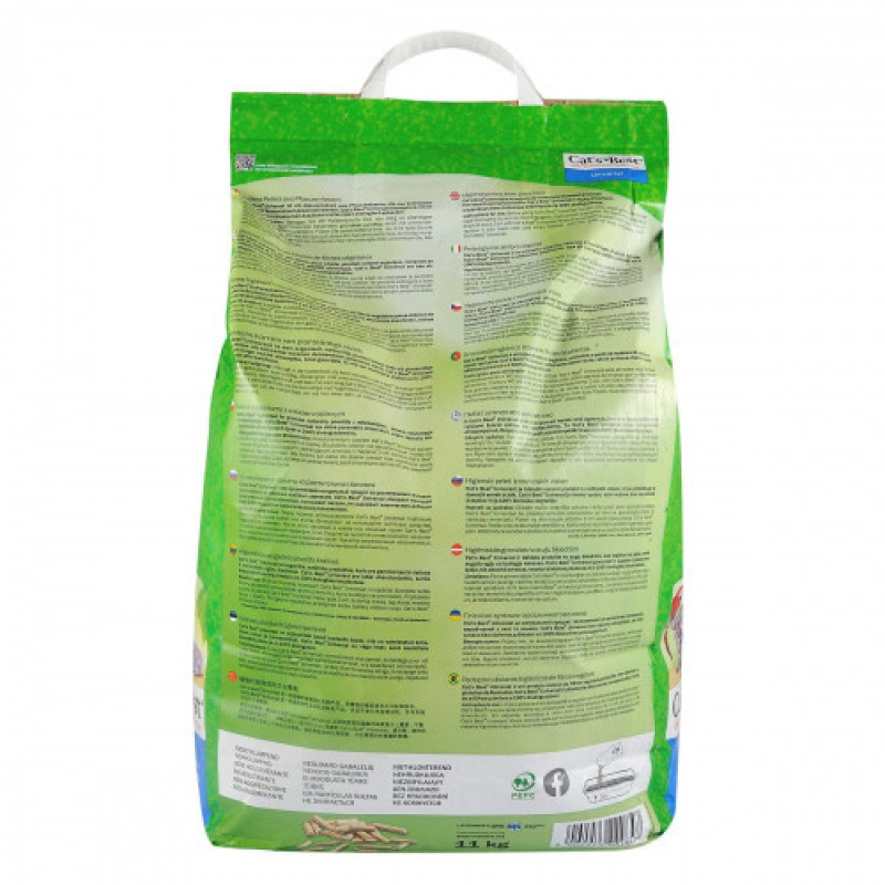 Наповнювач Cat’s Best для домашніх тварин Universal деревний 20 л / 11 кг