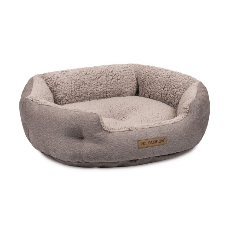 Лежак Pet Fashion Brig для собак, 58х48х20 см кавовий