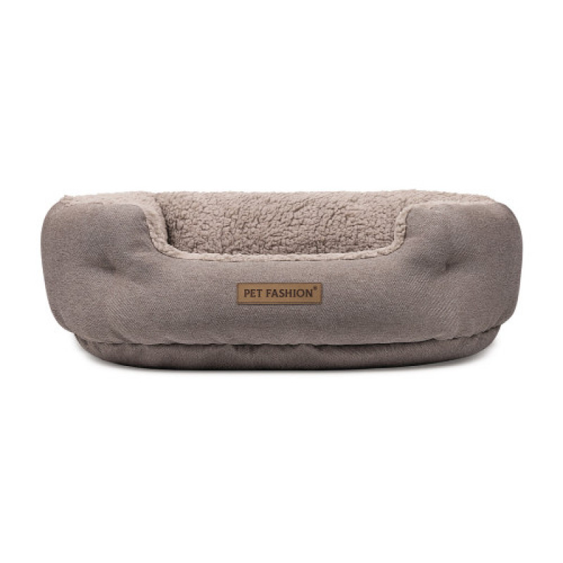 Лежак Pet Fashion Brig для собак, 58х48х20 см кавовий