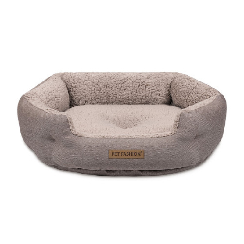 Лежак Pet Fashion Brig для собак, 58х48х20 см кавовий