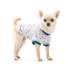 Футболка Pet Fashion Flora для собак бавовна трикотаж білий з квітковим принтом S