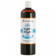 Шампунь Dezynadog Light Bright для посилення кольору білих срібних та кольорових порід собак додає блиск та посилює колір 500 мл
