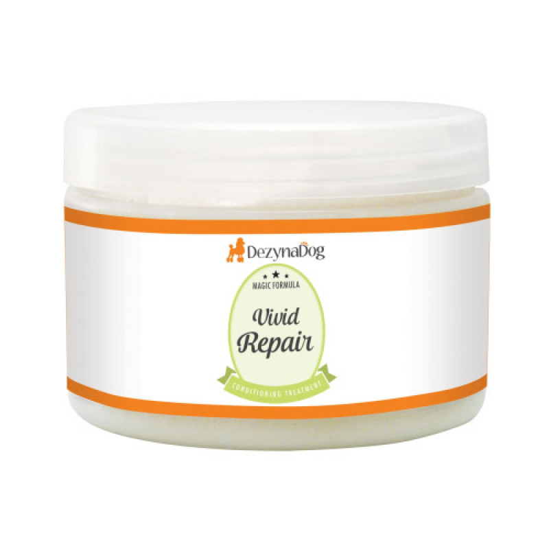 Кондиціонер Dezynadog Vivid Repair Treatment відновлення і зволоження сухої пошкодженої шерсті з пшеничним протеїном 450 г