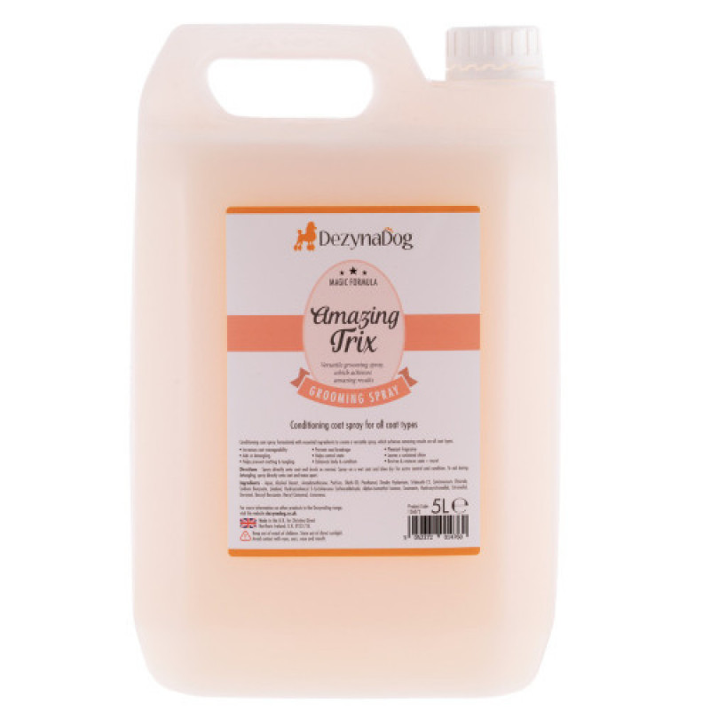 Спрей Dezynadog Amazing Trix кондиціонує підвищує керованість і контроль над шерстю покращує щільність і блискстійкий аромат5л