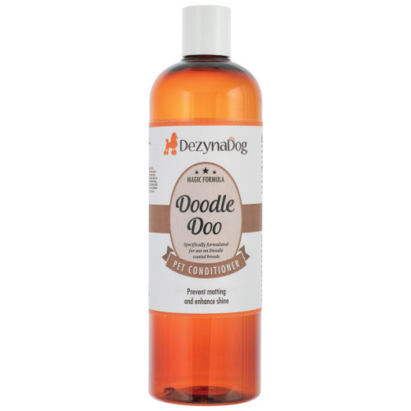 Кондиціонер Dezynadog Doodle Doo розплутує глибоко очищає кондиціонує неслухняну та кучеряву шерсть д/помісей породи Doodle пухнастий фініш450мл