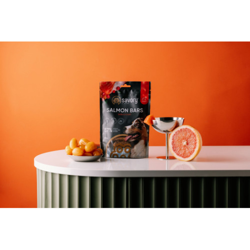 Джерки Savory Bars With Salmon, батончики з лососем 100 г