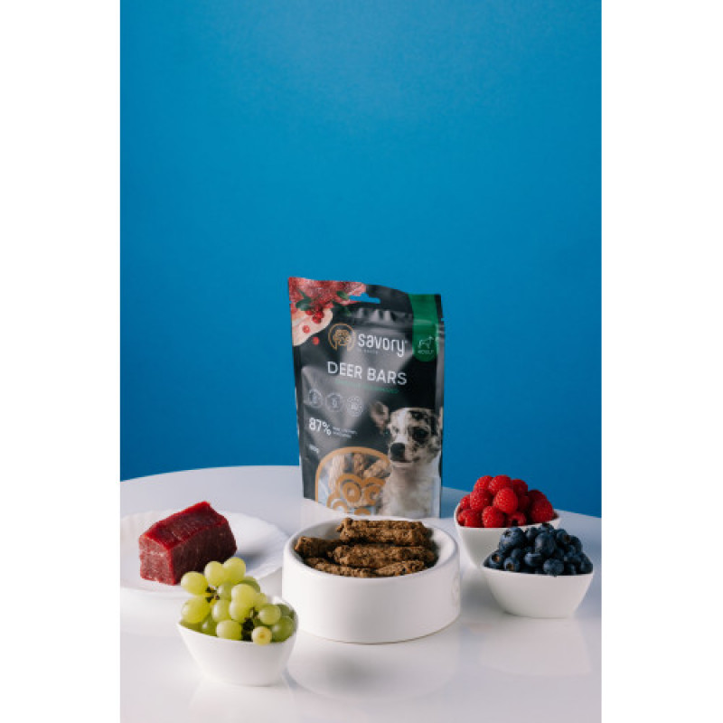 Джерки Savory Bars With Venison, батончики з олениною, 100 г