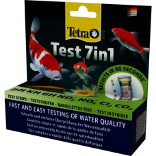 Набір індикаторних тестів Tetra Pond Test 7in1 для ставка, для перевірки показників якості води, 25 шт