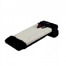 Дряпка Trixie для котів з валиком та іграшкою сизаль/плюш чорна 15x35 см