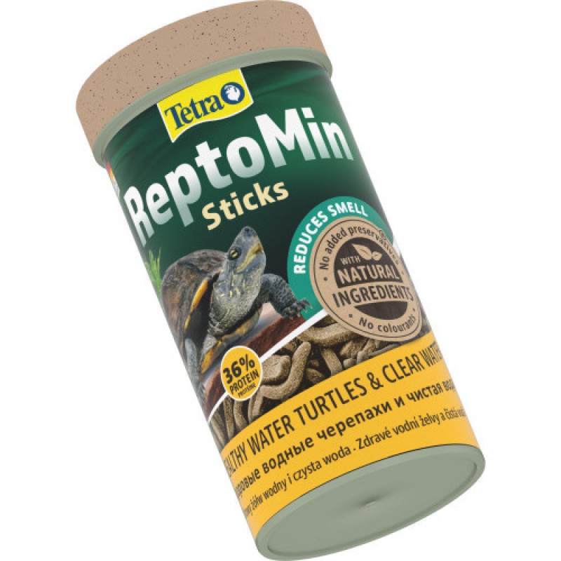 Корм сухий Tetra ReptoMin для водоплавних черепах в паличках 250 мл