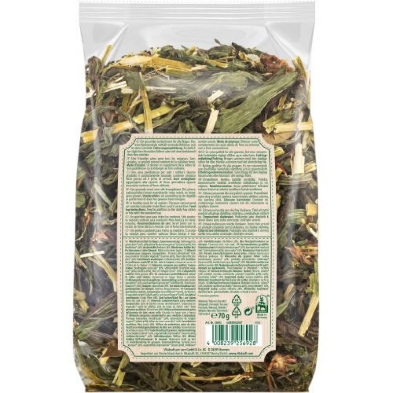 Корм Vitakraft Vita Verde для декоративних гризунів, з подорожником та конюшиною, 70 г