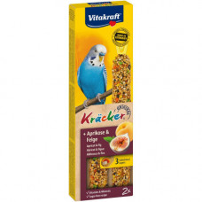Ласощі Vitakraft Kracker Original Apricot and Fig крекер для декоративних папуг з фруктами 2 шт/уп