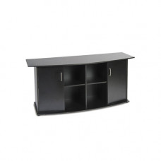 Підставка Природа ПО під акваріум збірна овальна з дверима чорна 150х50х70 см