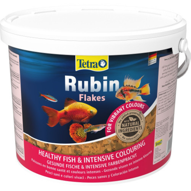 Корм Tetra Rubin Flakes для акваріумних рибок для забарвлення пластівці 2,05 кг/ 10 л