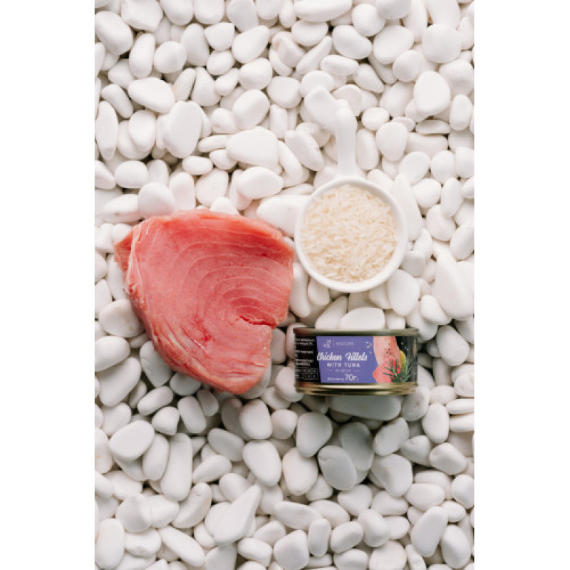 Корм вологий Savory Chicken Fillets rich in Tuna in Jelly for Adult Cats філе курки з тунцем в желе для дорослих котів, 70 г