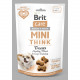 Ласощі Brit Care Mini Treats Think для собак малих порід, для підтримки розумових здібностей, з індичкою, смак арахісового масла, 50 г