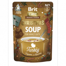 Корм вологий Brit Care Christmas Turkey Soup для котів різдвяний суп з індичкою 75 г