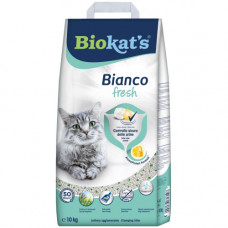 Наповнювач Biokats для котячого туалету Bianco Fresh бентонітовий 0,25–5,0 мм 10 кг