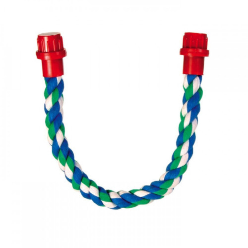 Іграшка Trixie для птахів Гойдалка-канат з гвинтовим кріпленням текстиль 37 см/16 мм