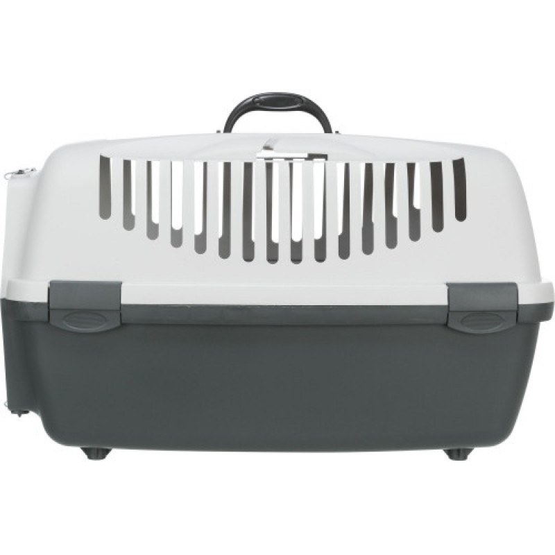 Контейнер-переноска Trixie для собак та котів Capri 3 Open Top вагою до 12 кг сіра пластик розмір S 40x38x61 см