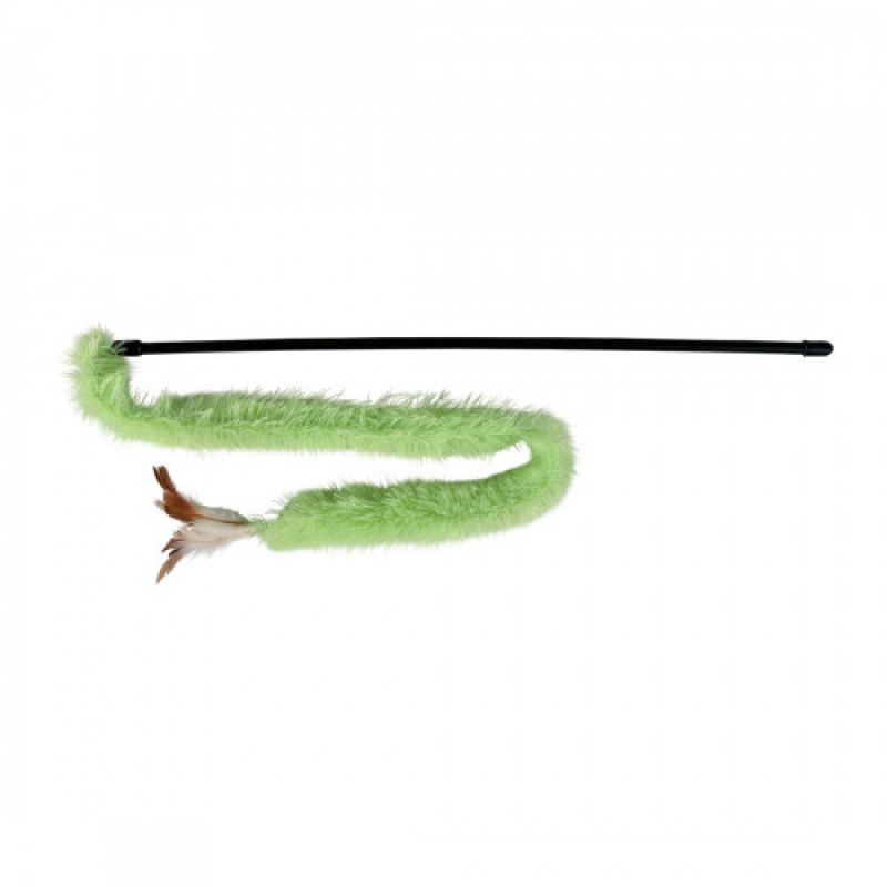 Іграшка Trixie для котів Паличка з стрічкою та пір_ями поліестер/пластик 48 см