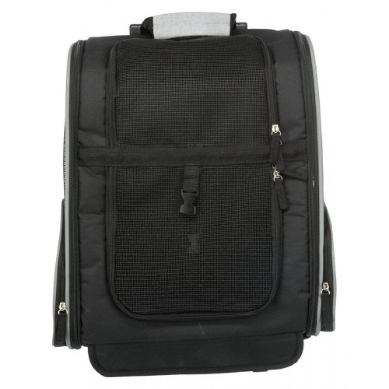 Сумка-рюкзак Trixie для собак Trolley до 8кг з поліестеру чорна/сіра 32х45х25 см