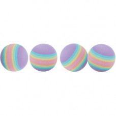 Іграшка Trixie для котів М_ячики веселкові спінена гума 4 см 4 шт