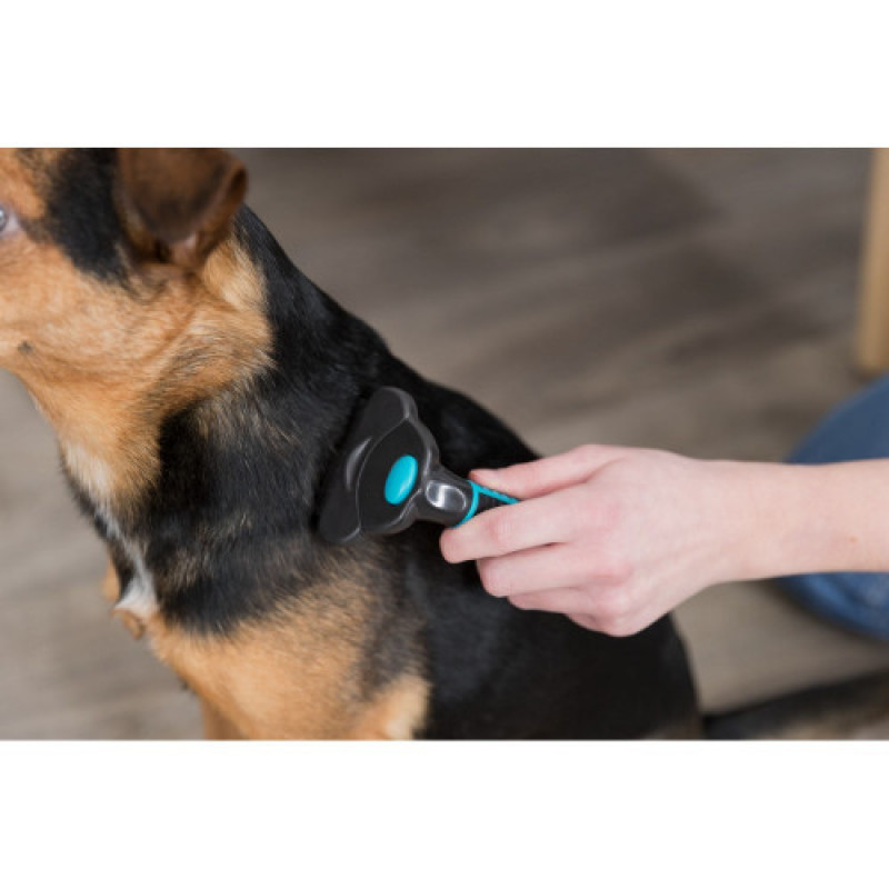 Гребінець-тример Trixie для собак для видалення підшерстя 7х15 см