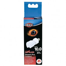 Люмінесцентна лампа Trixie для тераріуму Desert Pro Compact 10.0 для опромінення променями УФ-В спектра 60х152 мм/23 Вт