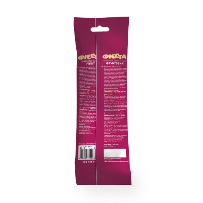 Ласощі Природа Фієста Колосок для хвилястого папуги фруктовий 100 г / 2 шт